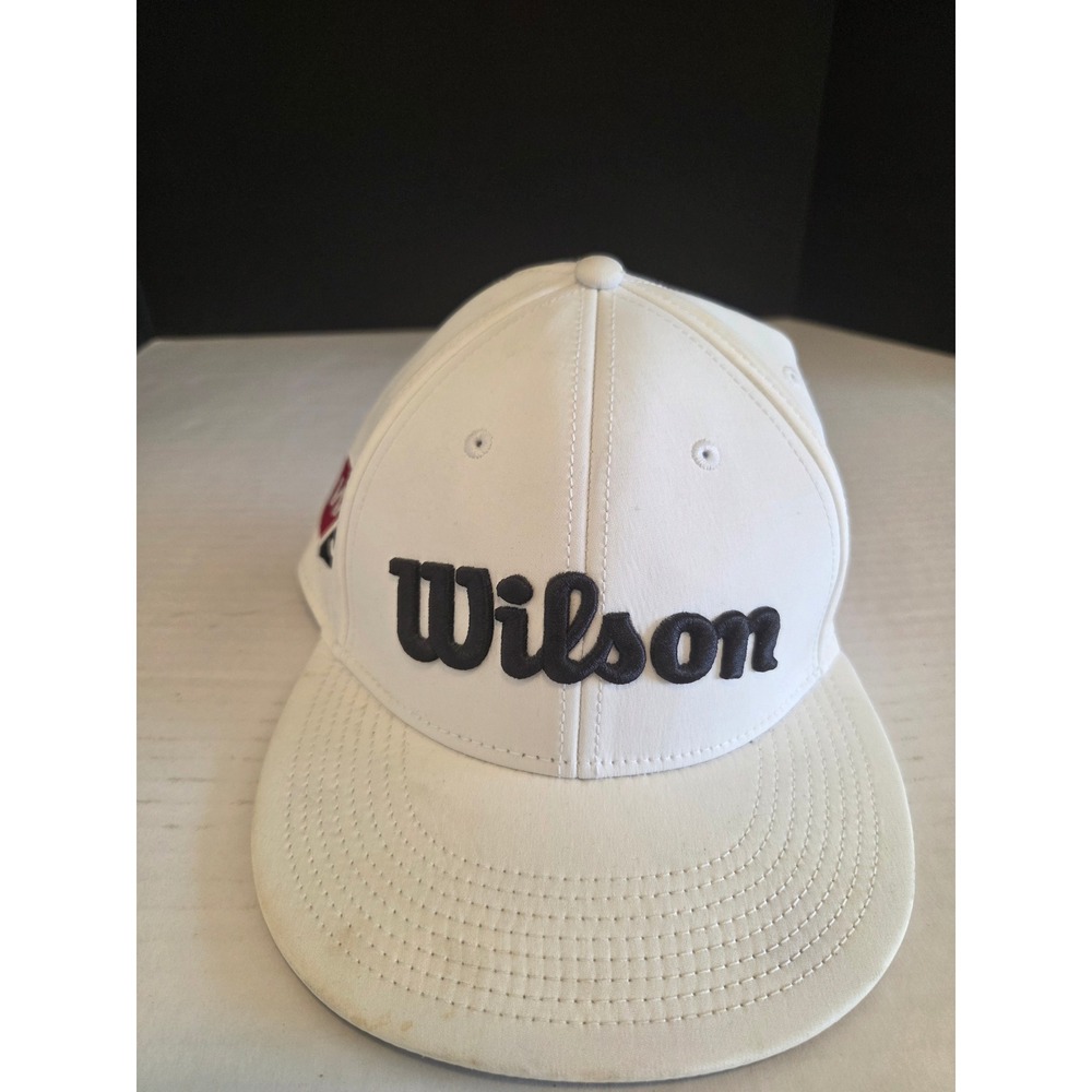 Wilson Staff Tour Golf Hat White Black 3D Logo Stretch Fit Cap WGB4900WH